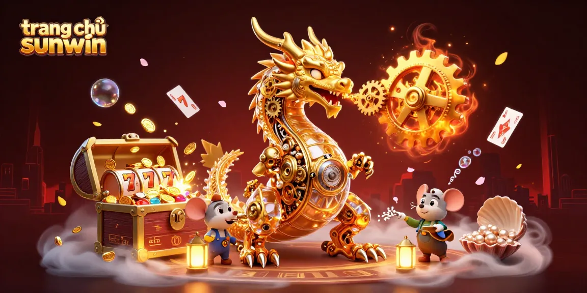 Experience the thrill of gaming at trang chủ sunwin with a golden dragon and treasure galore!