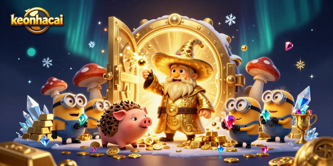 Engage with keonhacai's vibrant casino experience featuring magical creatures and treasures.