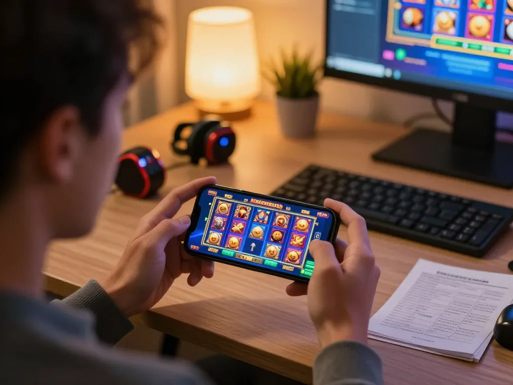 Mainkan permainan raja slot di smartphone sambil merencanakan strategi di kantor rumah yang nyaman.
