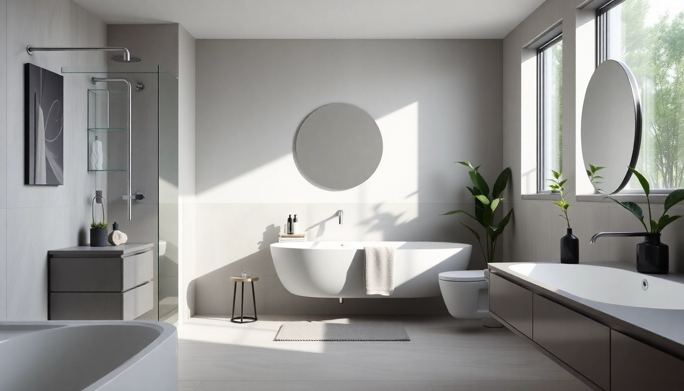 Präsentation von sonni sanitär in einem modernen Badezimmer mit eleganten Design-Elementen.
