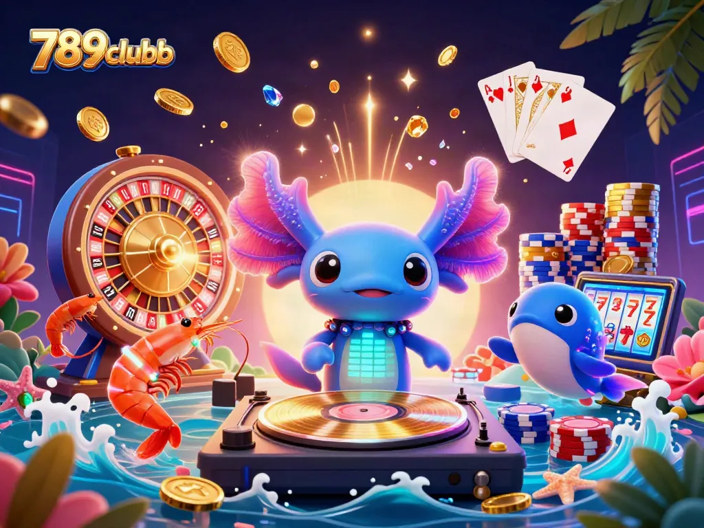 Spin winning reels at 789clubb with vibrant casino-themed 3D illustration