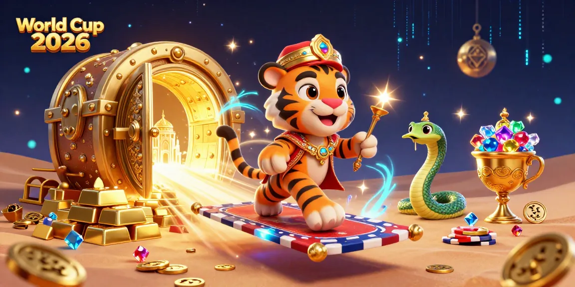 Experience the excitement of betting with World Cup 2026 in a vibrant casino scene with rich treasures.