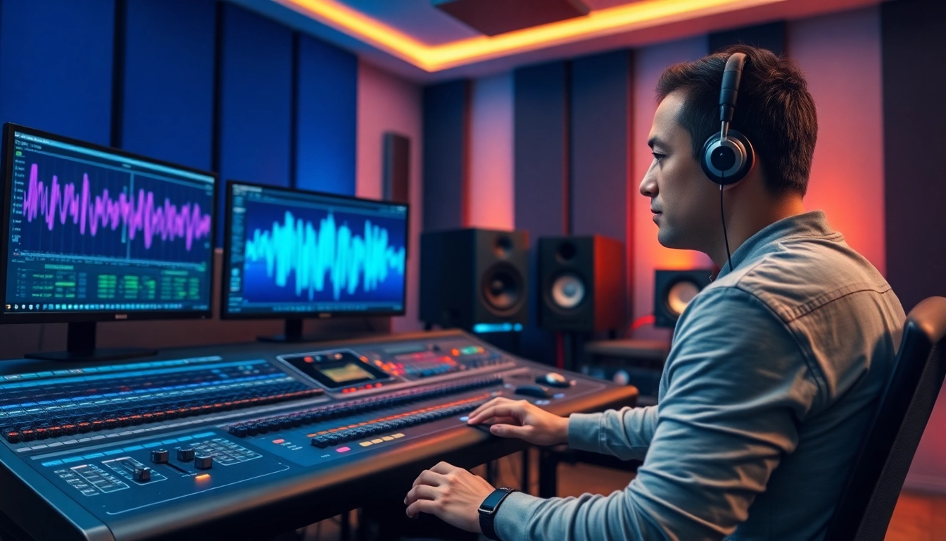Enhance your music with online mastering services in a professional audio studio setup.