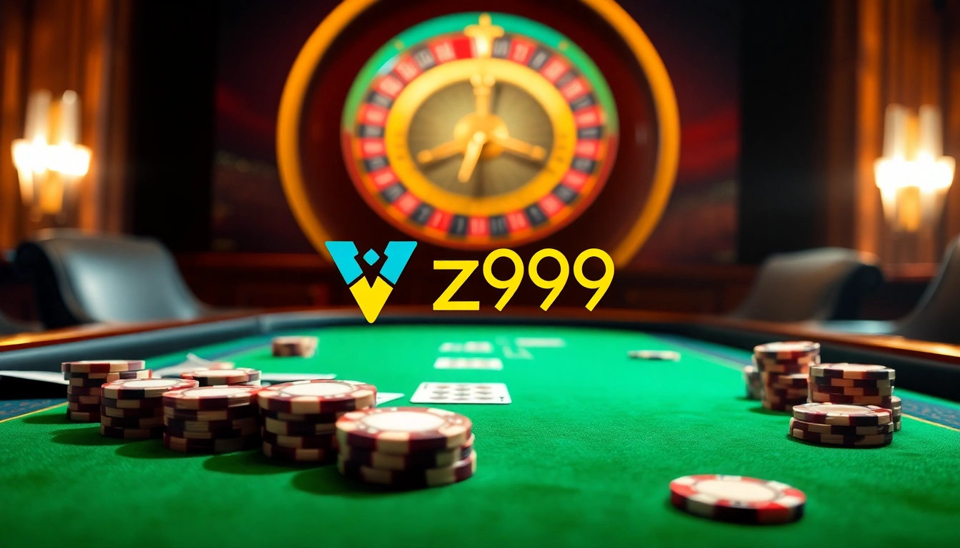 Enjoy a thrilling poker game at Vz99's luxurious casino environment.