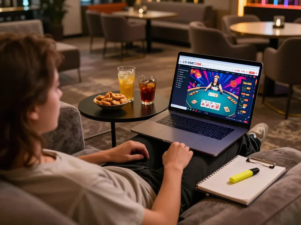 Engaged player strategizing on SHBET COM while enjoying a cozy online gaming session