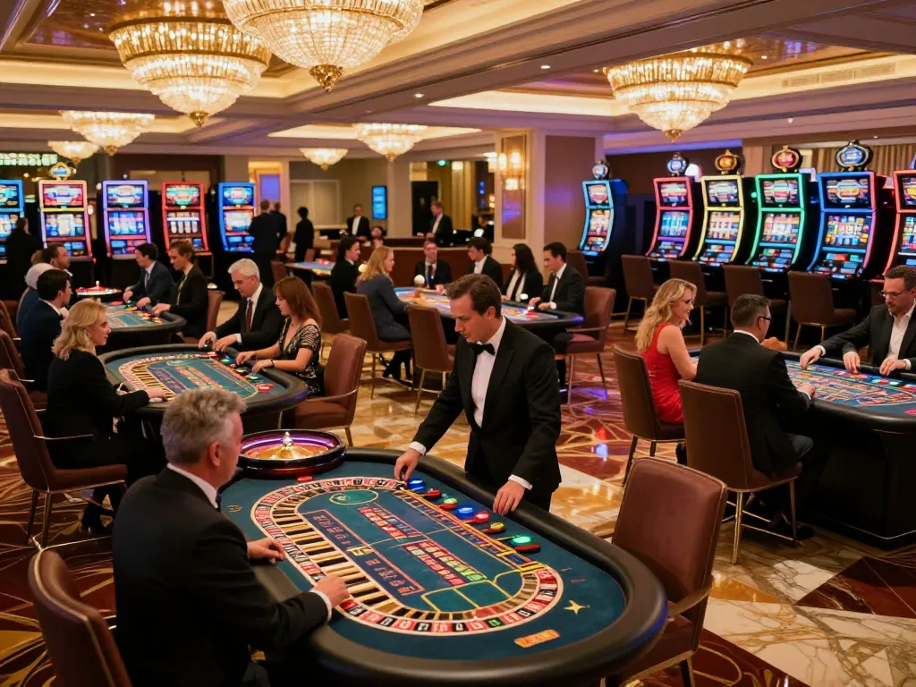 Players enjoying roulette at THABET, showcasing vibrant casino atmosphere and dynamic gameplay.