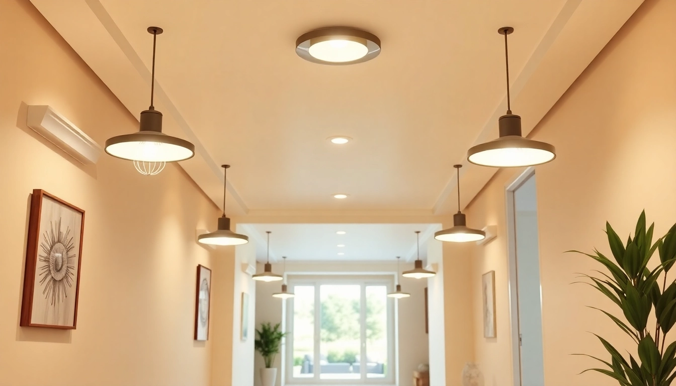 Illuminate your space with stylish hallway lighting fixtures that create an inviting ambiance.