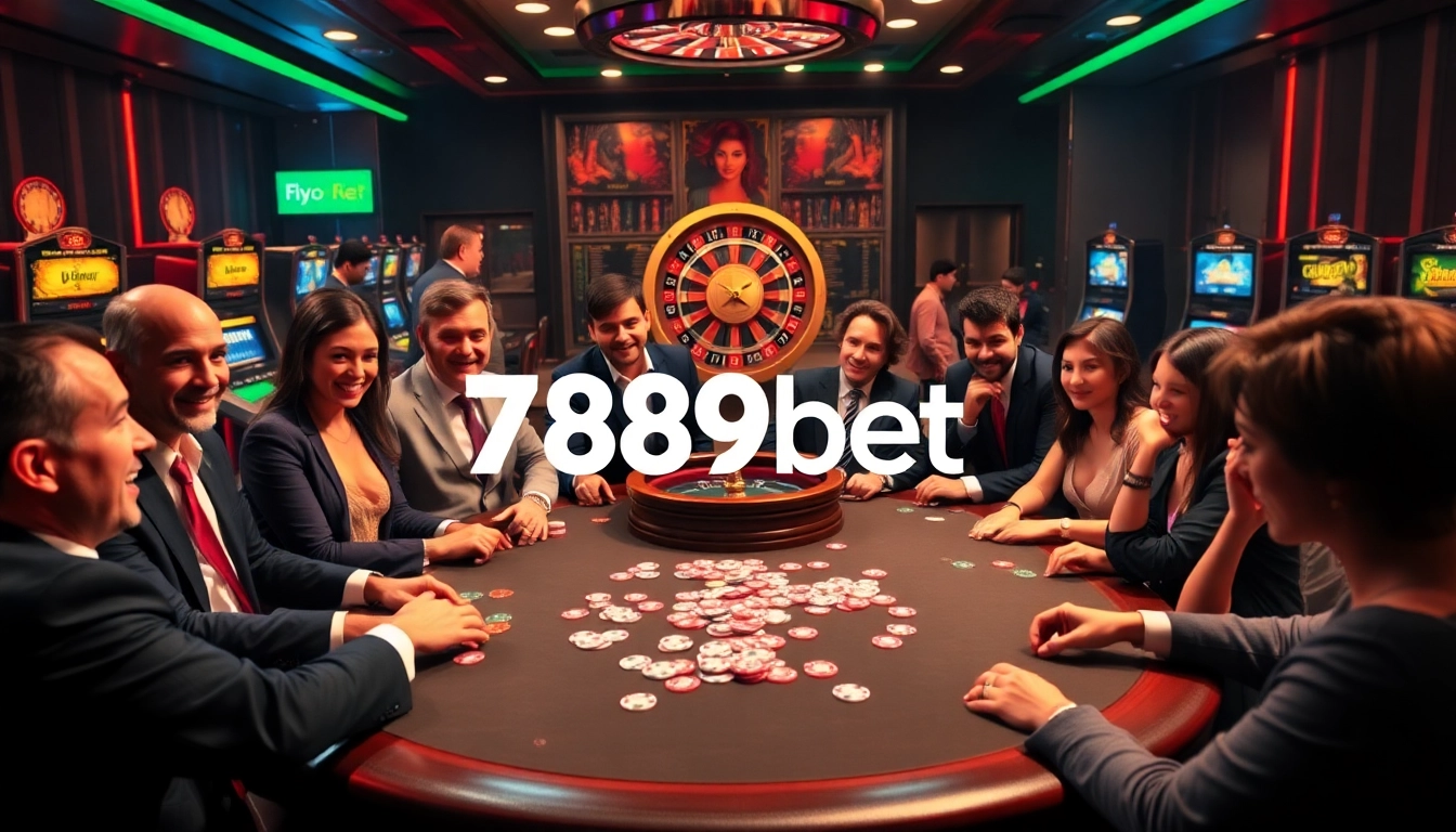 Engaging scene of players immersed in a thrilling game at a 789 bet poker table.