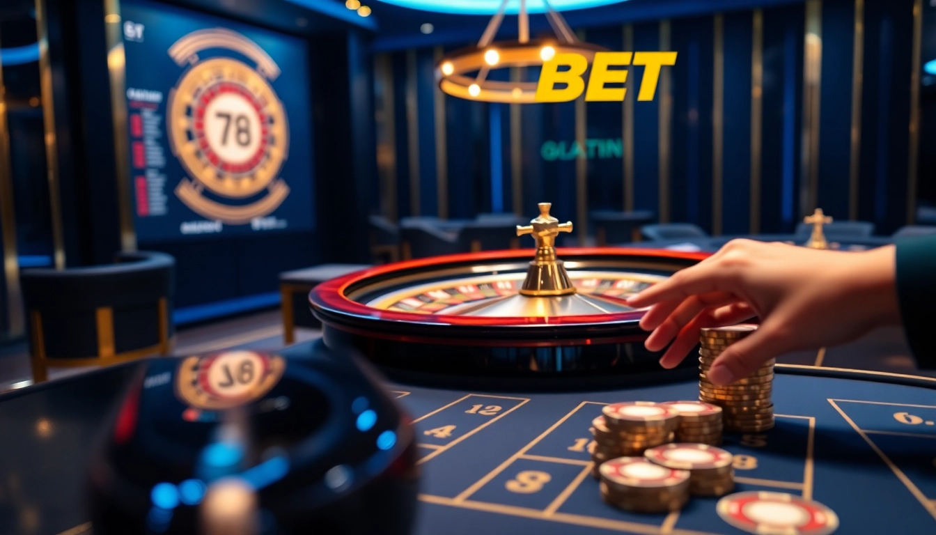Engaging virtual casino experience featuring 789BET's sleek interface and vibrant gaming elements.